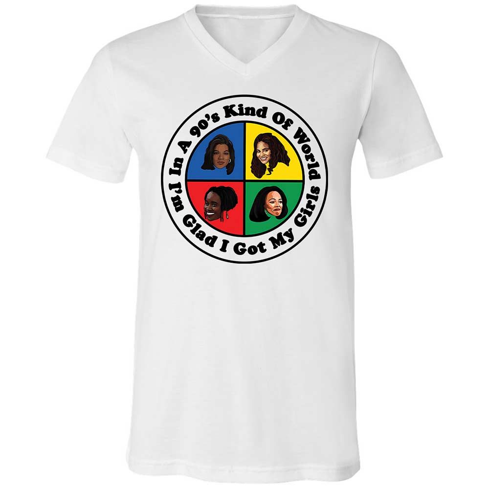 Unisex V-Neck T-Shirt - S46J1YTM - White - 1