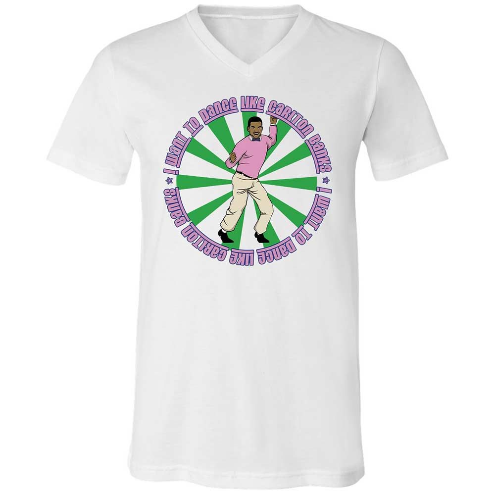 Unisex V-Neck T-Shirt - 6DALRHGL - White - 1