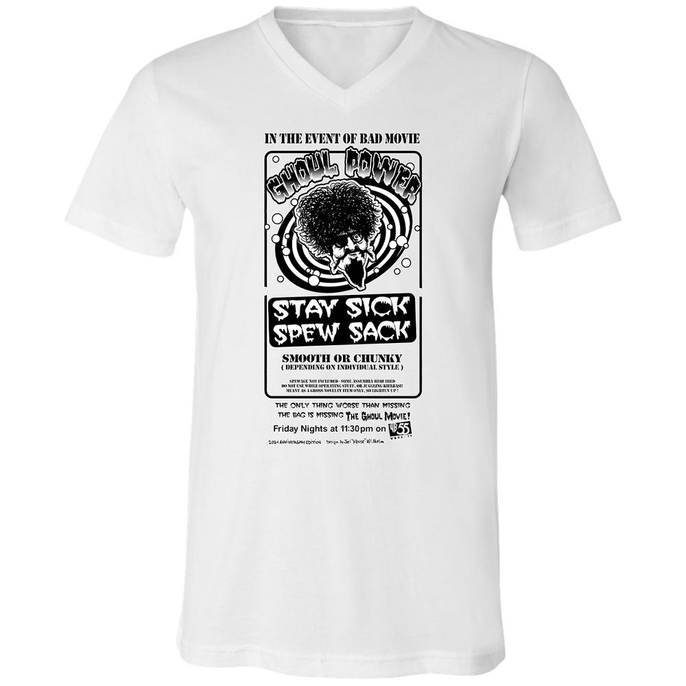 Unisex V-Neck T-Shirt - MKPWBWCH - White - 1