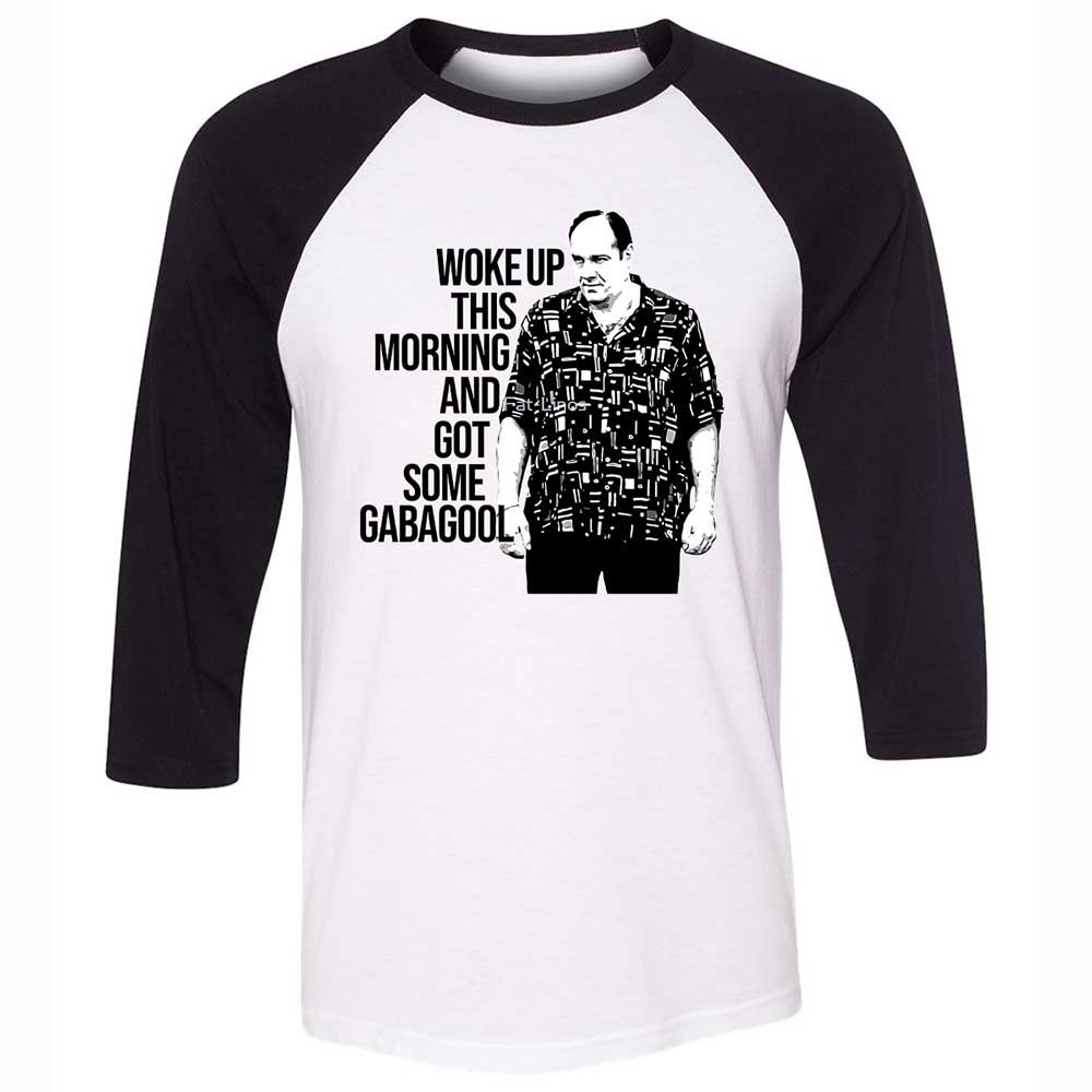Unisex 3/4 Baseball Tee - 7GS6QS3B - White/Black - 1
