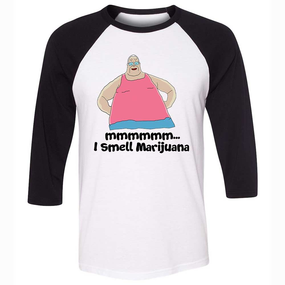 Unisex 3/4 Baseball Tee - SMGHGJTJ - White/Black - 1