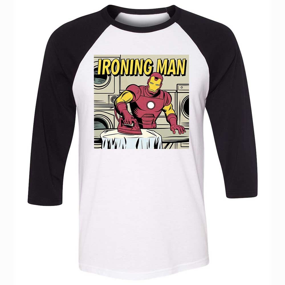 Unisex 3/4 Baseball Tee - ZMKWTRDA - White/Black - 1