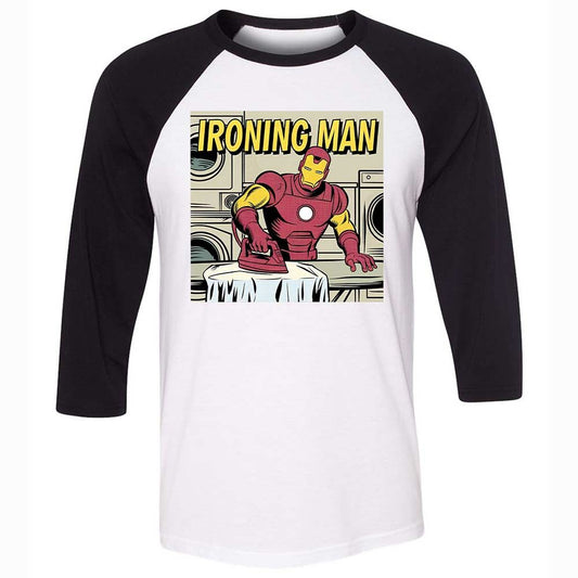 Unisex 3/4 Baseball Tee - ZMKWTRDA - White/Black - 1