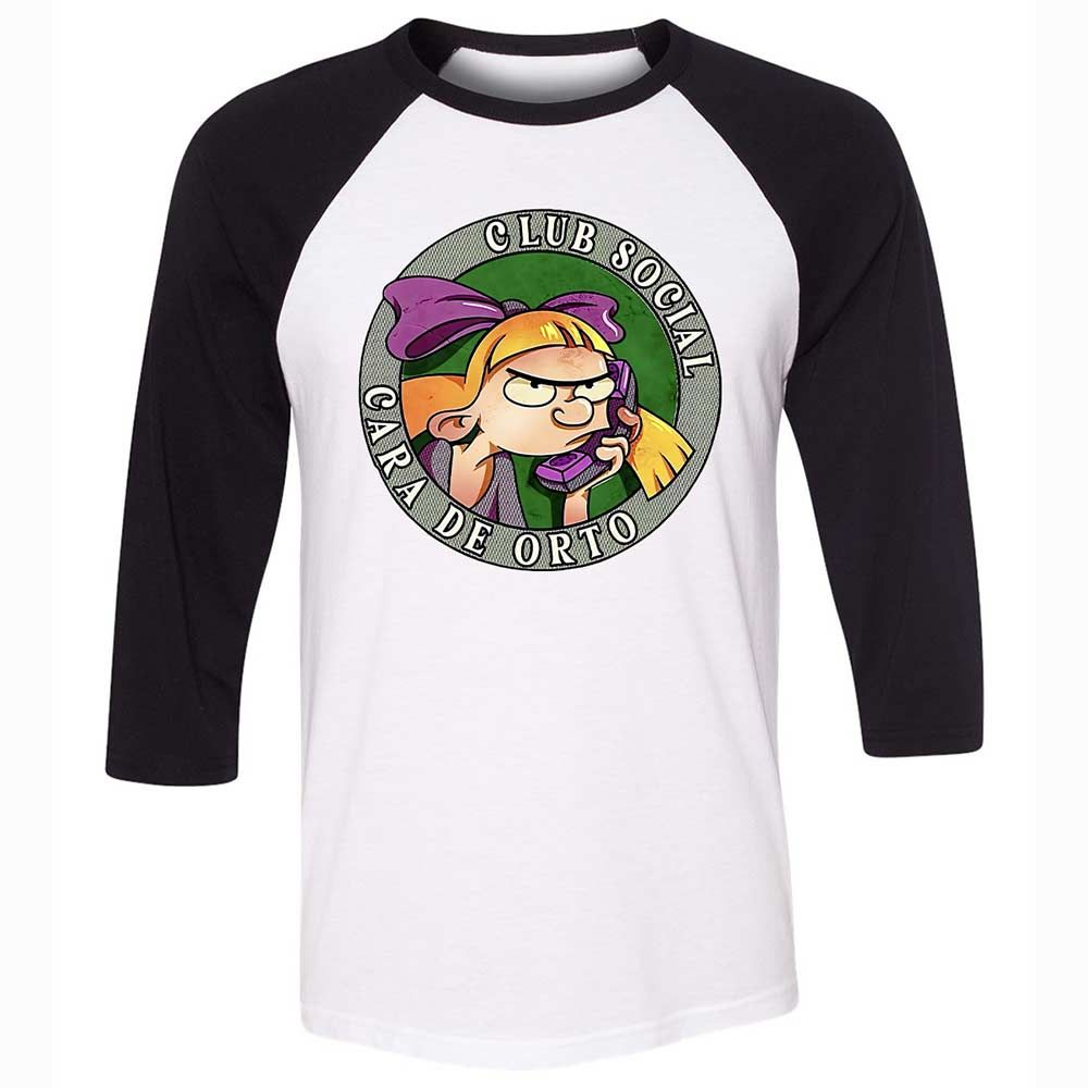 Unisex 3/4 Baseball Tee - H9A22KG1 - White/Black - 1