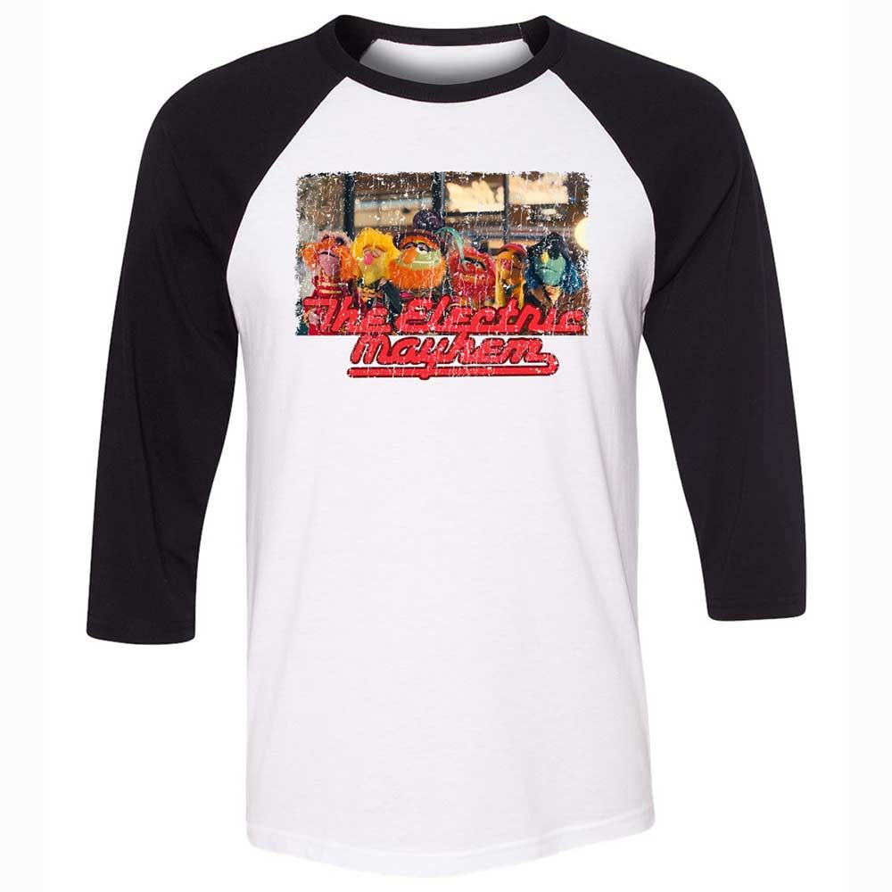 Unisex 3/4 Baseball Tee - A4WKLVH6 - White/Black - 1