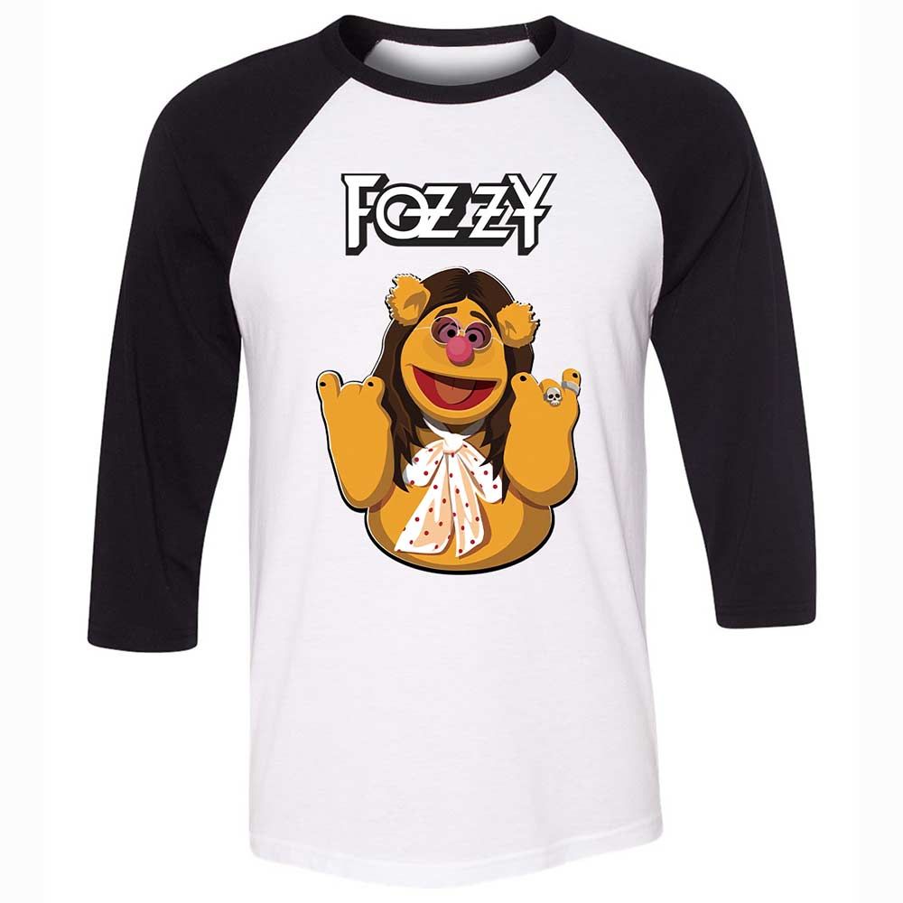 Fozzie Muppet as Rockstar - White/Black - 1