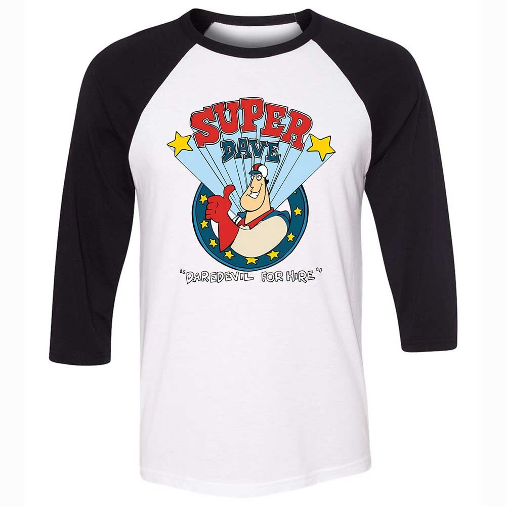 Unisex 3/4 Baseball Tee - 8W8VJ7MS - White/Black - 1