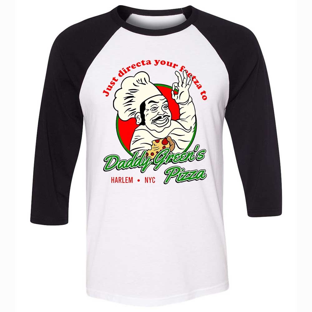 Unisex 3/4 Baseball Tee - 7H52XY3F - White/Black - 1