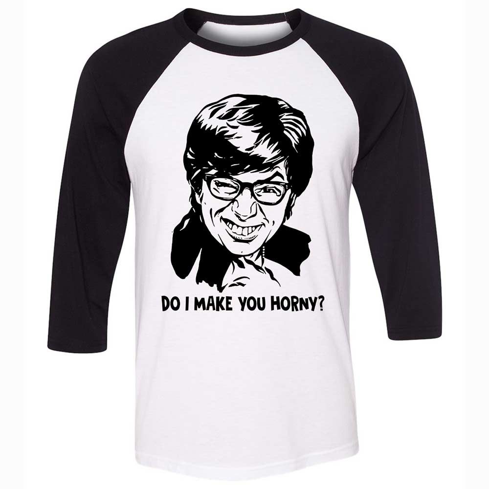 Unisex 3/4 Baseball Tee - RJ2P4D72 - White/Black - 1