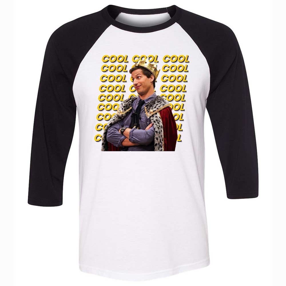 Unisex 3/4 Baseball Tee - YAECHPWD - White/Black - 1