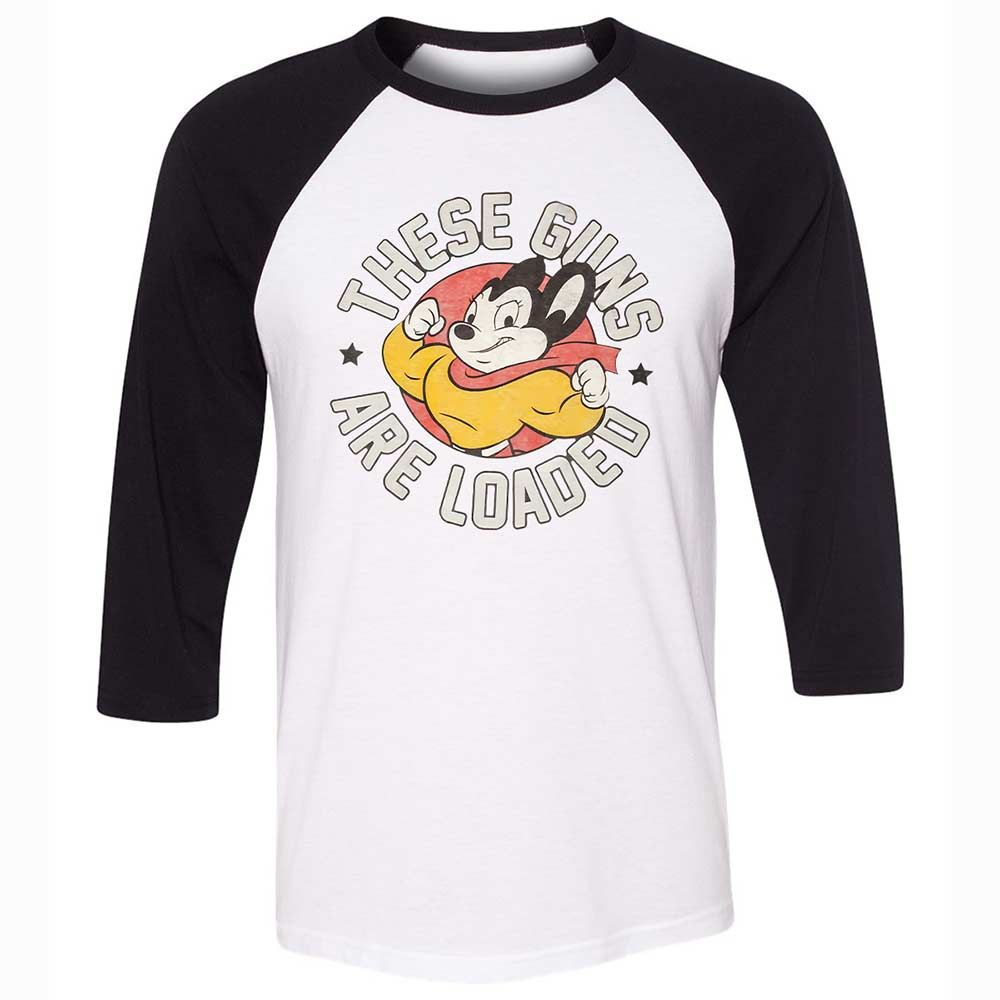 Unisex 3/4 Baseball Tee - AG9EM1CT - White/Black - 1