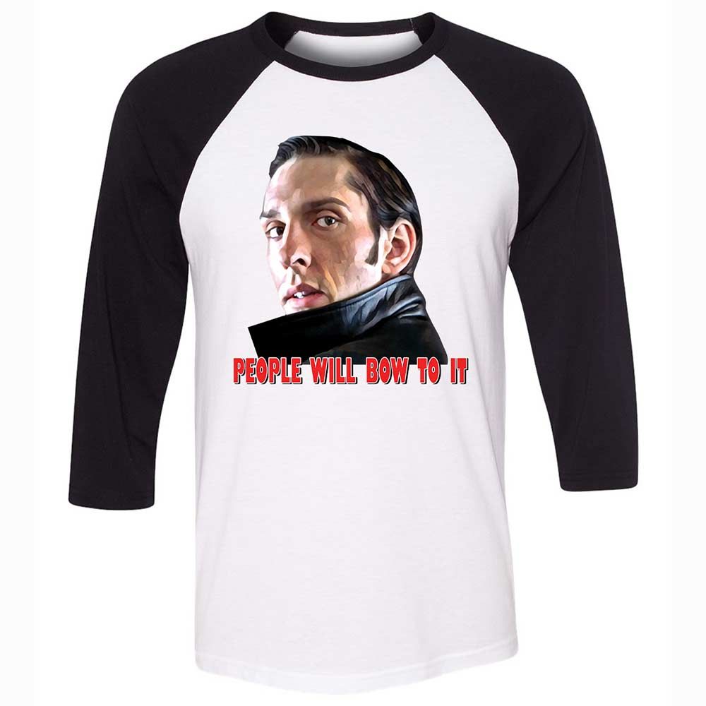 Unisex 3/4 Baseball Tee - Z7HT3U2H - White/Black - 1