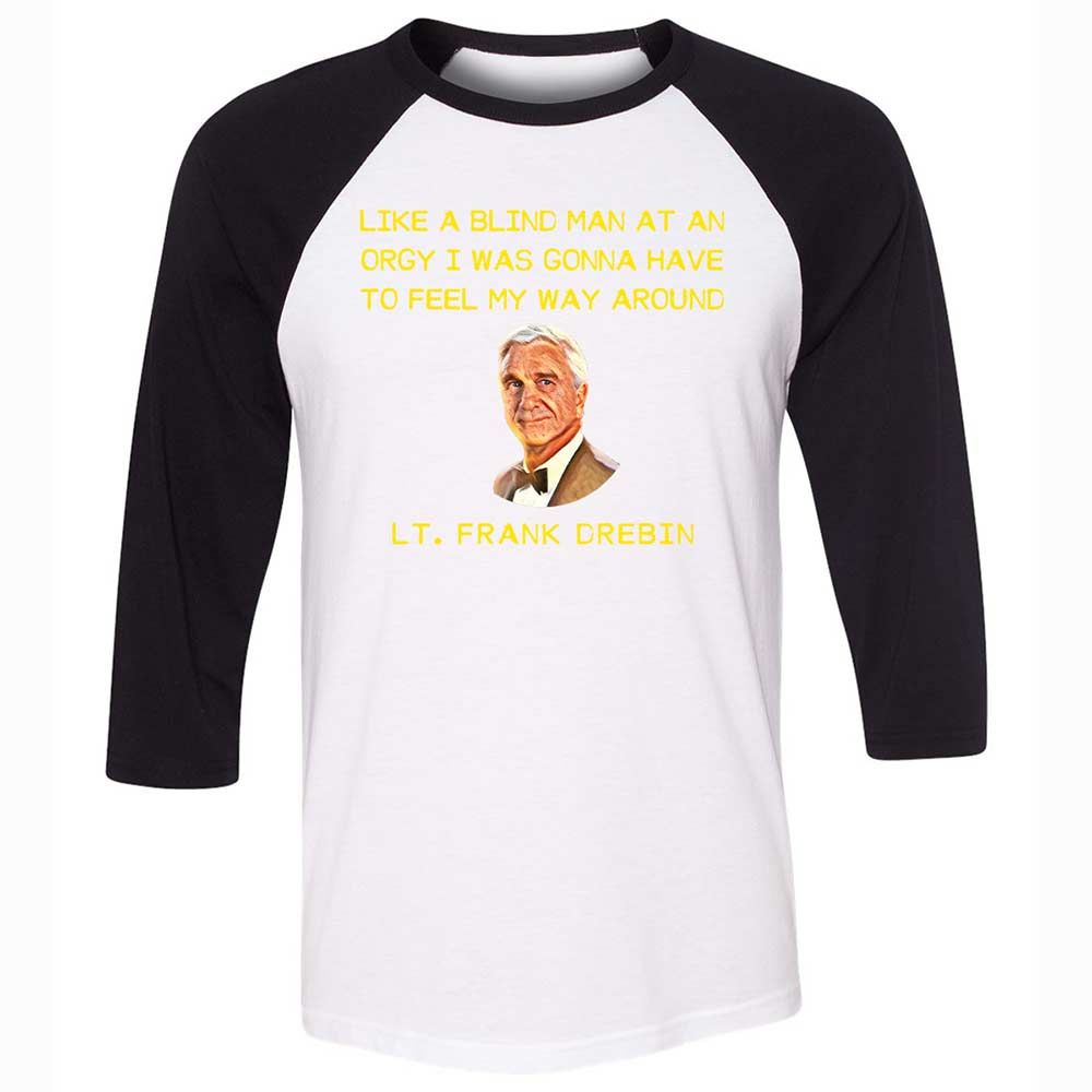 Unisex 3/4 Baseball Tee - HPERT38W - White/Black - 1