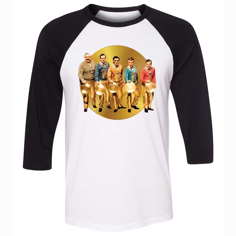 Unisex 3/4 Baseball Tee - S8DXGHAB - White/Black - 1