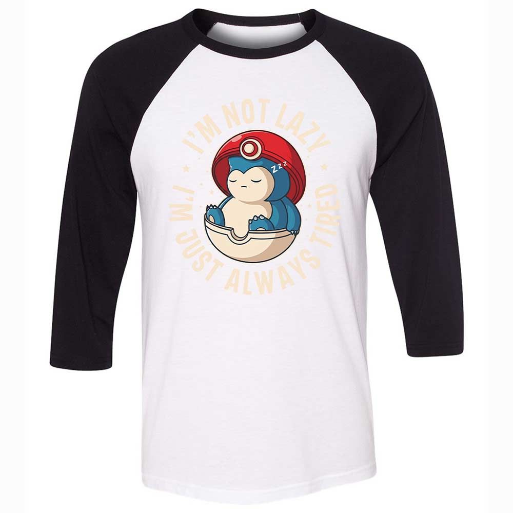 Unisex 3/4 Baseball Tee - N4Q4J2HX - White/Black - 1