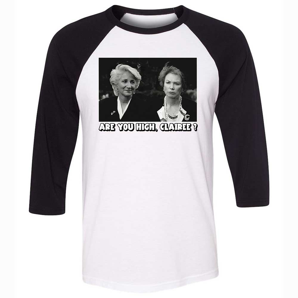 Unisex 3/4 Baseball Tee - TL778VGM - White/Black - 1