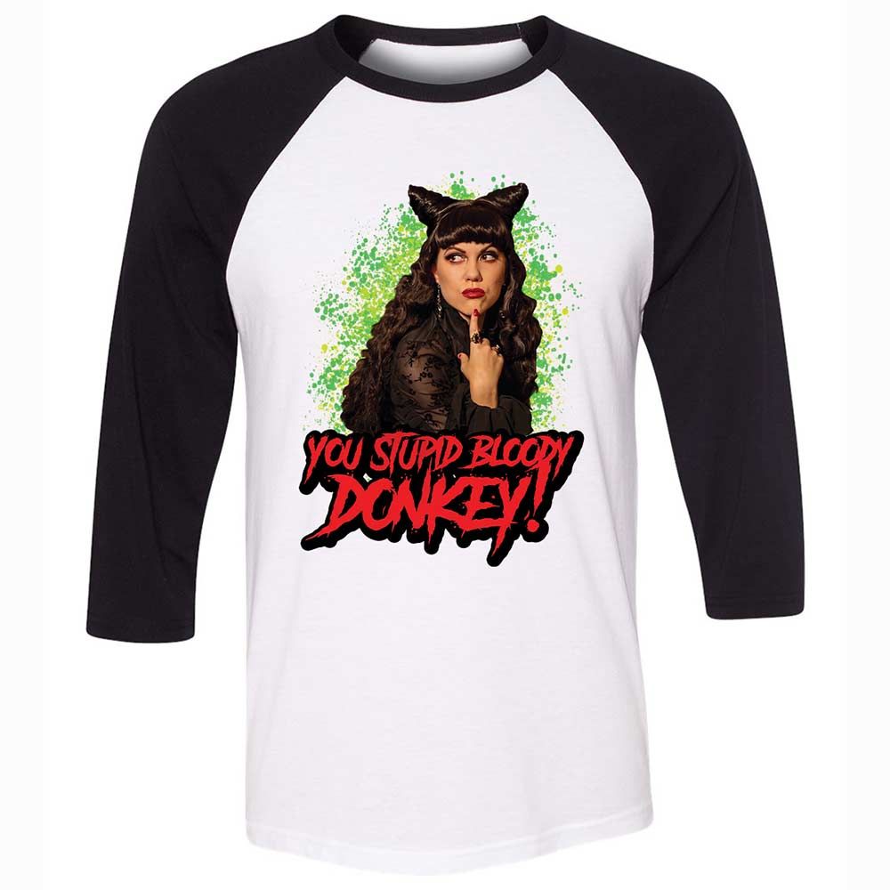 Unisex 3/4 Baseball Tee - LFBCCZUZ - White/Black - 1