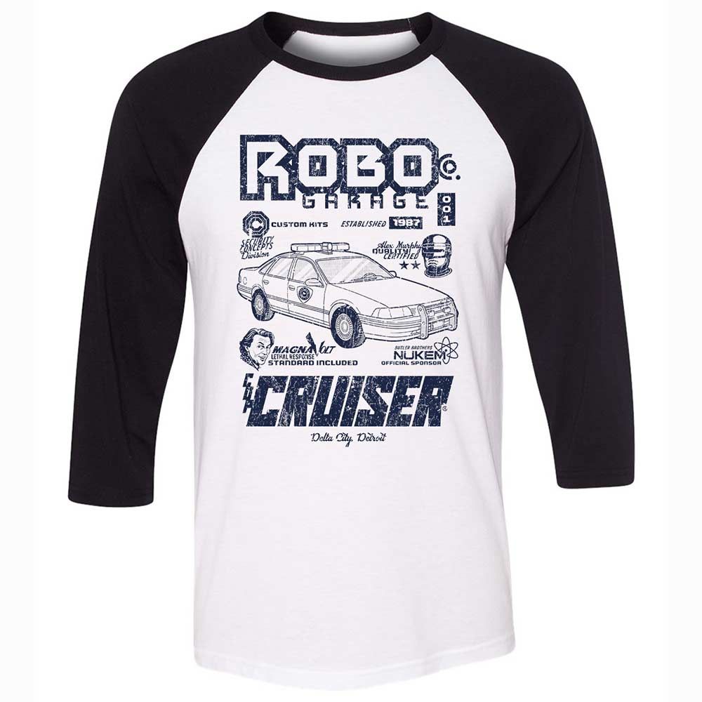 Unisex 3/4 Baseball Tee - 2RWS554W - White/Black - 1