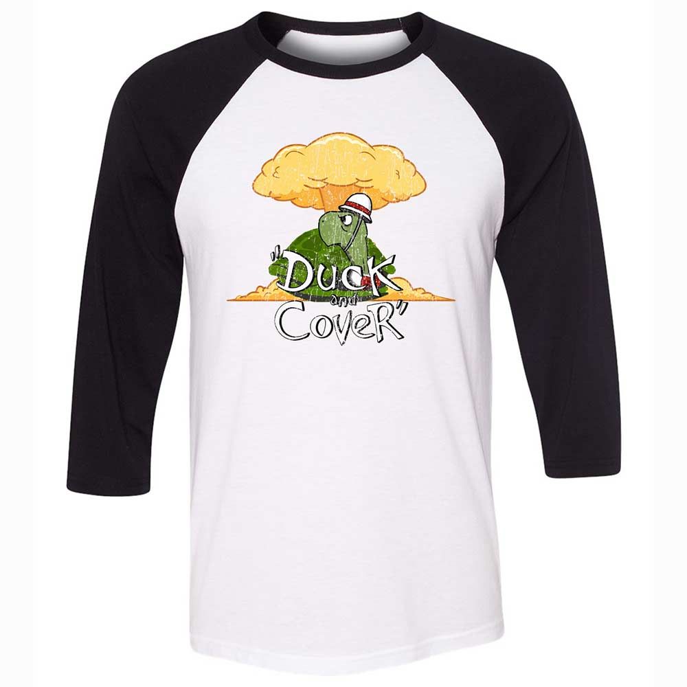 Unisex 3/4 Baseball Tee - H5ANZVNW - White/Black - 1