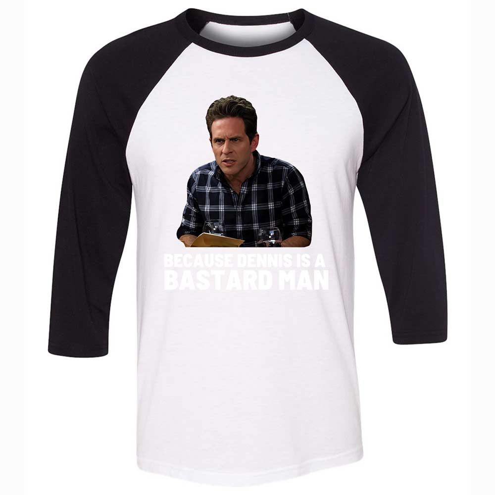 Unisex 3/4 Baseball Tee - 8Z2QSRYX - White/Black - 1