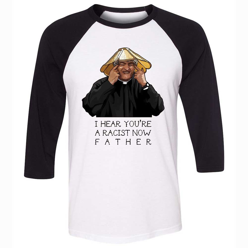 Unisex 3/4 Baseball Tee - G3M8BYR3 - White/Black - 1