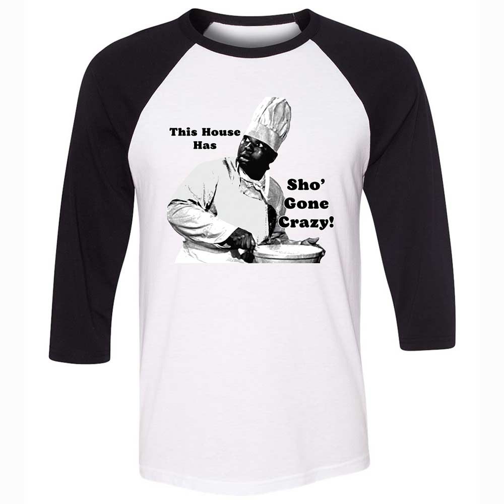 Unisex 3/4 Baseball Tee - W4GHLUBT - White/Black - 1