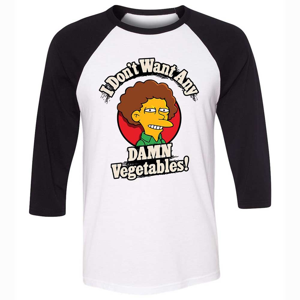 I Don't Want Any Damn Vegetables! - White/Black - 1
