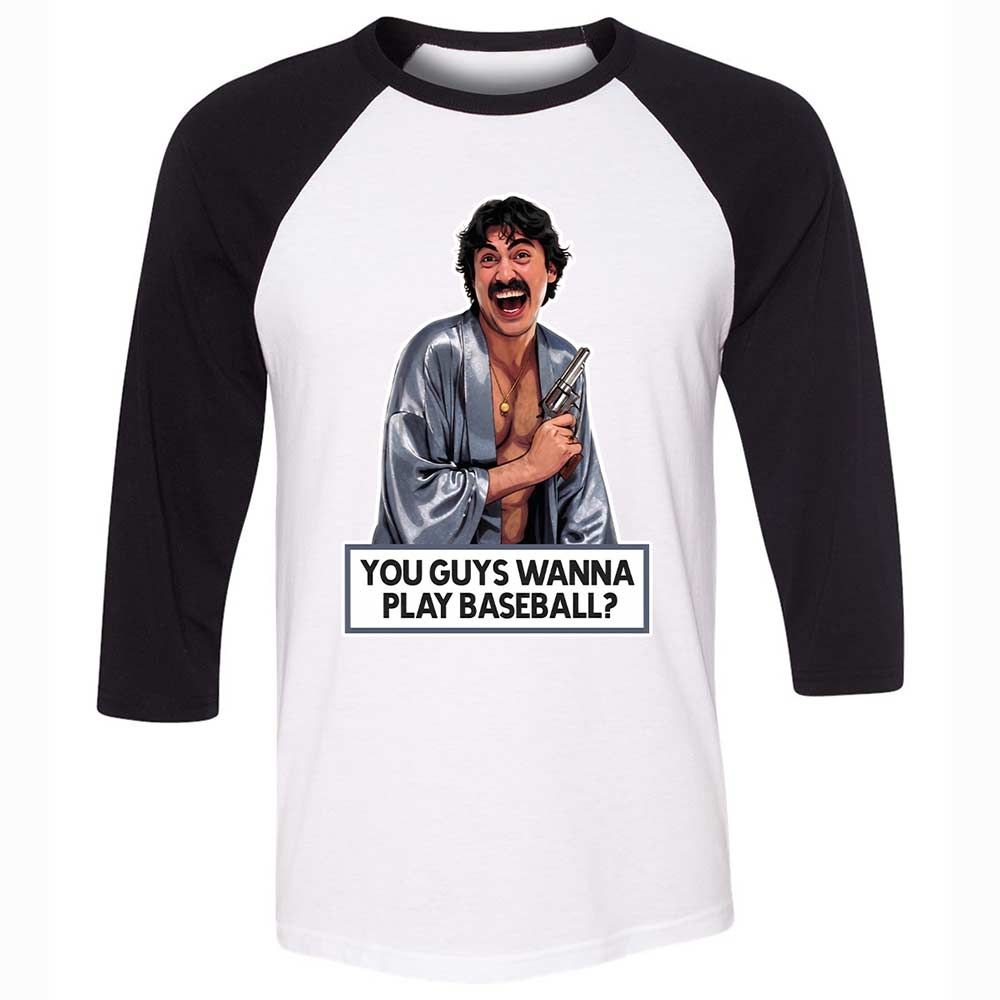 Unisex 3/4 Baseball Tee - GWMLCX81 - White/Black - 1