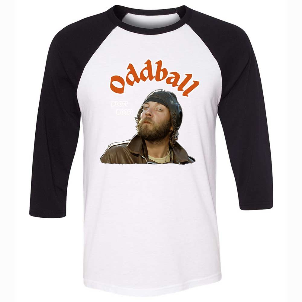 Unisex 3/4 Baseball Tee - 522YDU4W - White/Black - 1