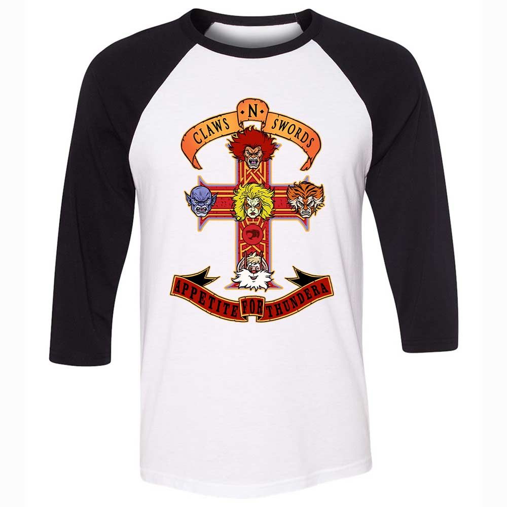 Unisex 3/4 Baseball Tee - L6G85Y86 - White/Black - 1