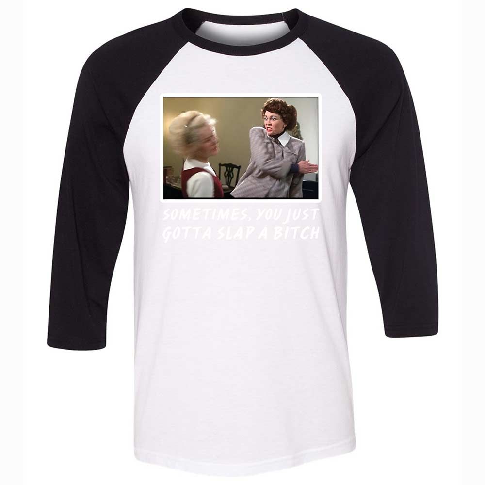 Unisex 3/4 Baseball Tee - BUN5JCTA - White/Black - 1