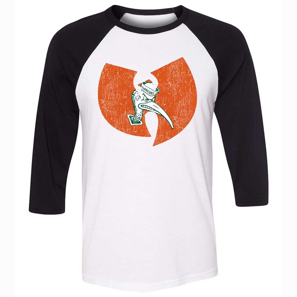Unisex 3/4 Baseball Tee - JUW74Q1Z - White/Black - 1