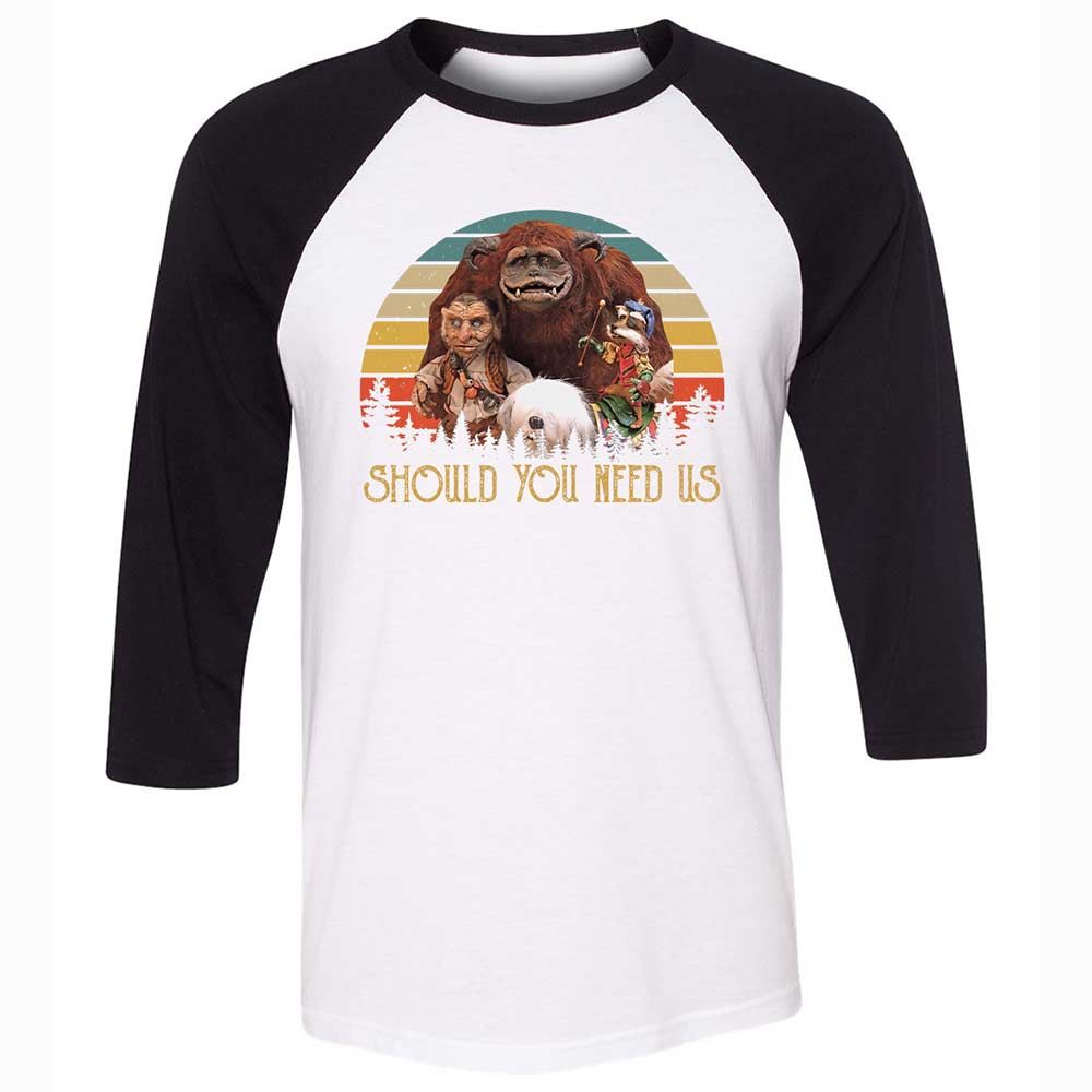 Unisex 3/4 Baseball Tee - YL1MSXBS - White/Black - 1