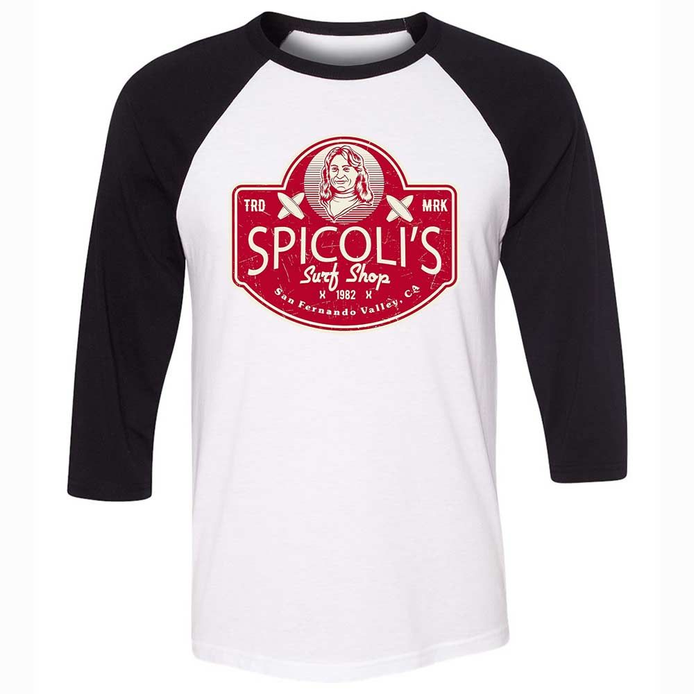 Unisex 3/4 Baseball Tee - WARP5K7X - White/Black - 1