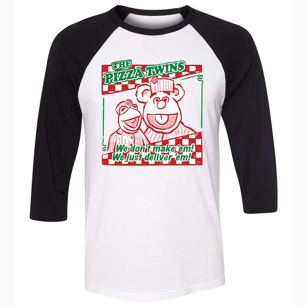 Unisex 3/4 Baseball Tee - BCR7WXEF - White/Black - 1