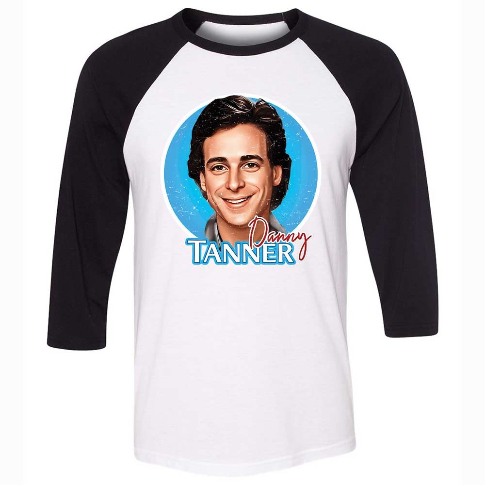 Unisex 3/4 Baseball Tee - BMTS9UV5 - White/Black - 1