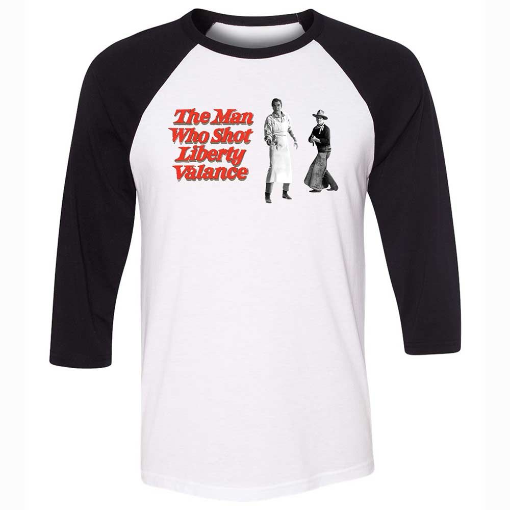 Unisex 3/4 Baseball Tee - 4QLZMX72 - White/Black - 1
