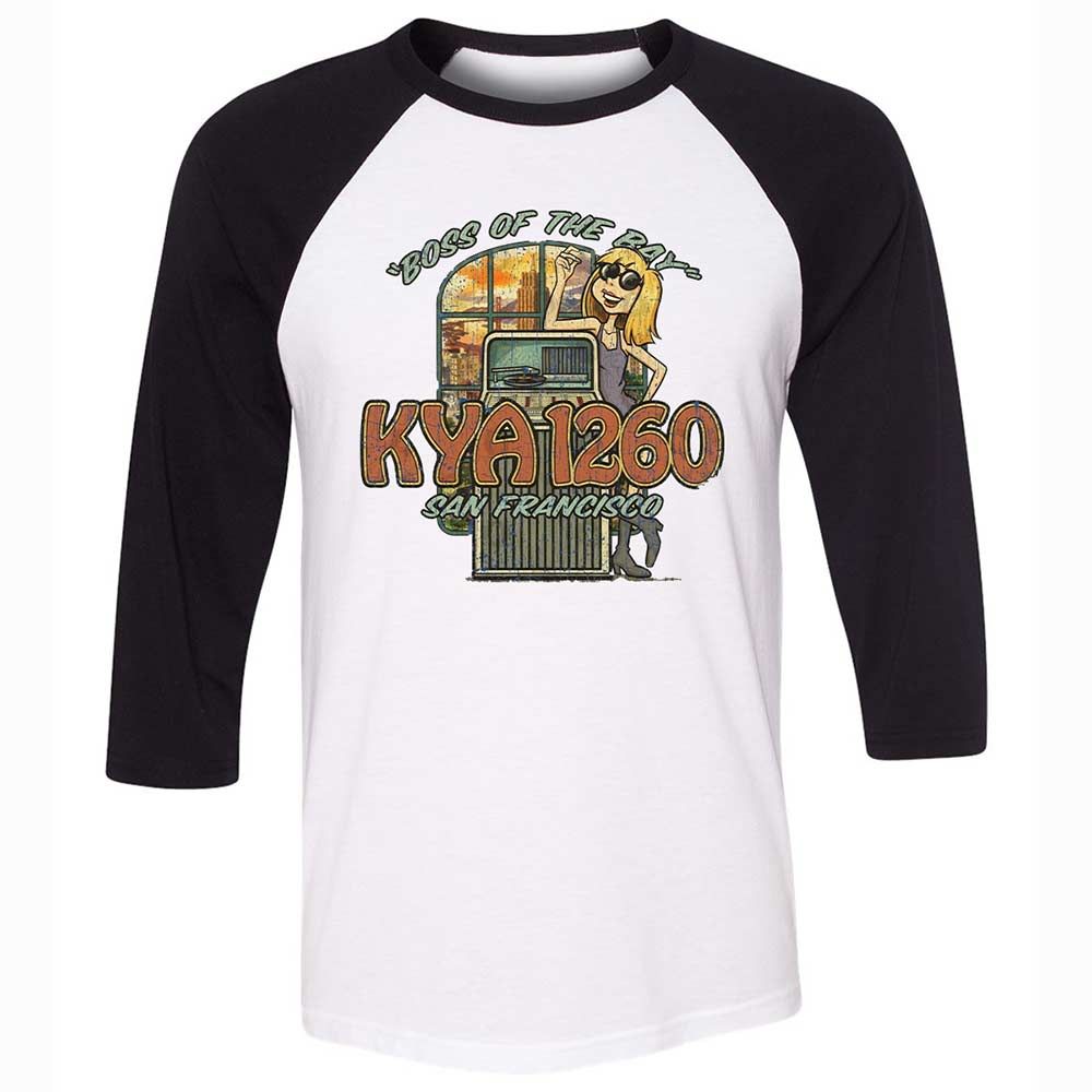 Unisex 3/4 Baseball Tee - 5VAPGKPK - White/Black - 1
