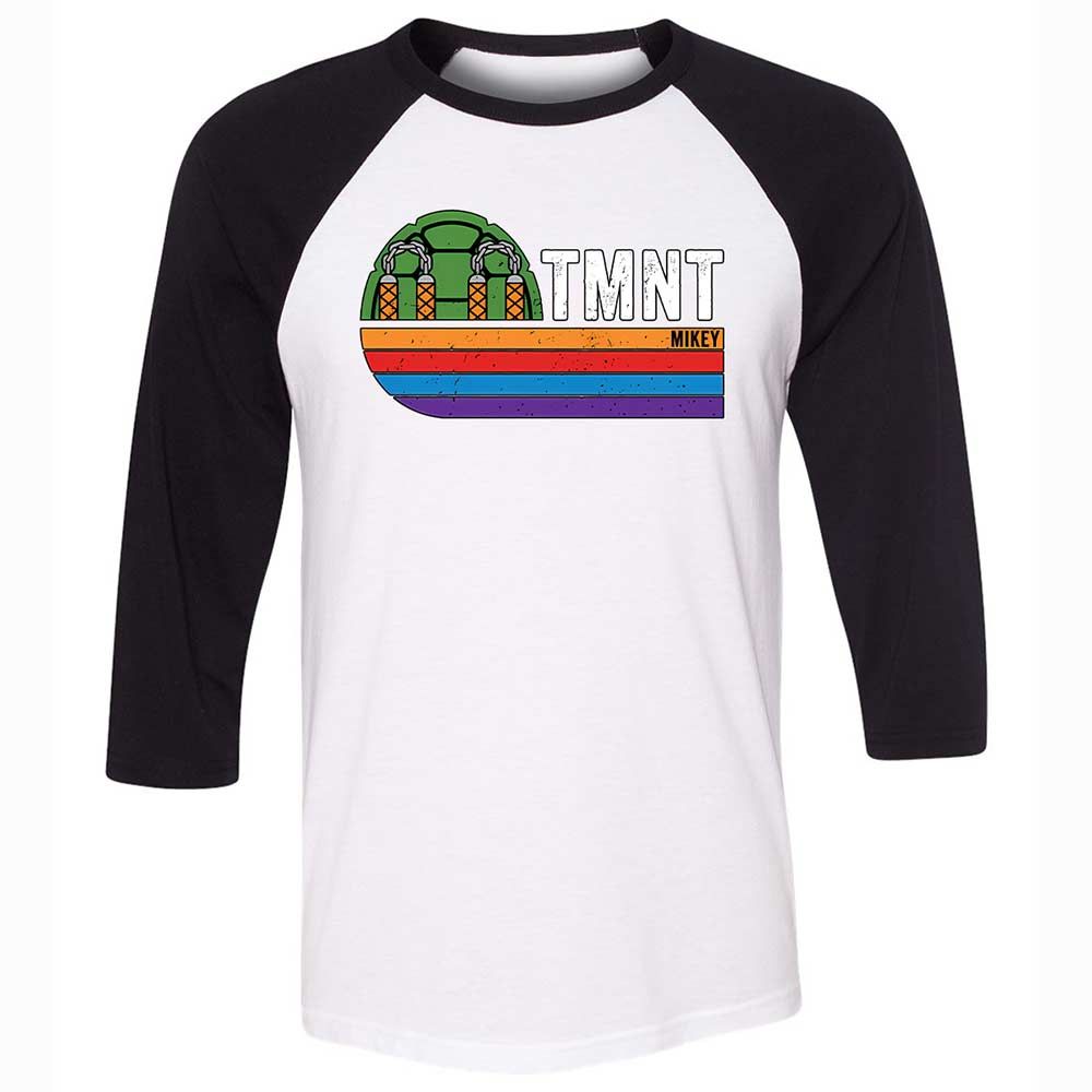 Unisex 3/4 Baseball Tee - BG7PUBLX - White/Black - 1