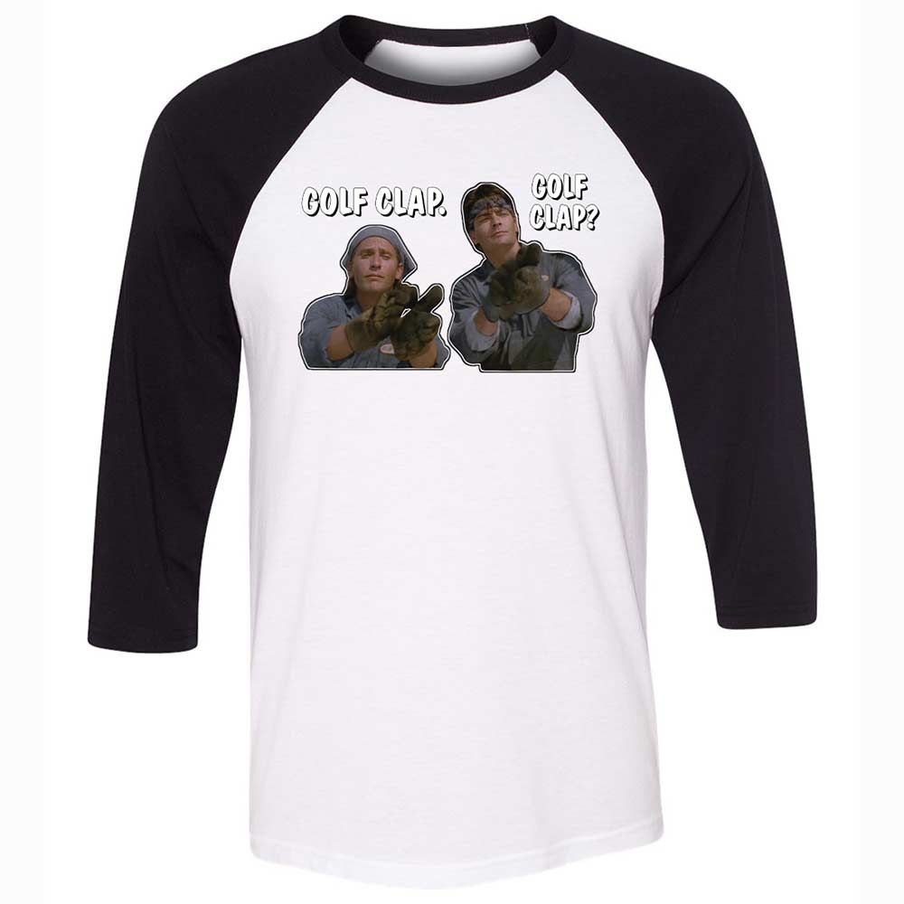 Unisex 3/4 Baseball Tee - 299WJHZN - White/Black - 1