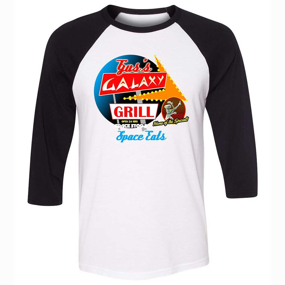 Unisex 3/4 Baseball Tee - BL7RLPRT - White/Black - 1
