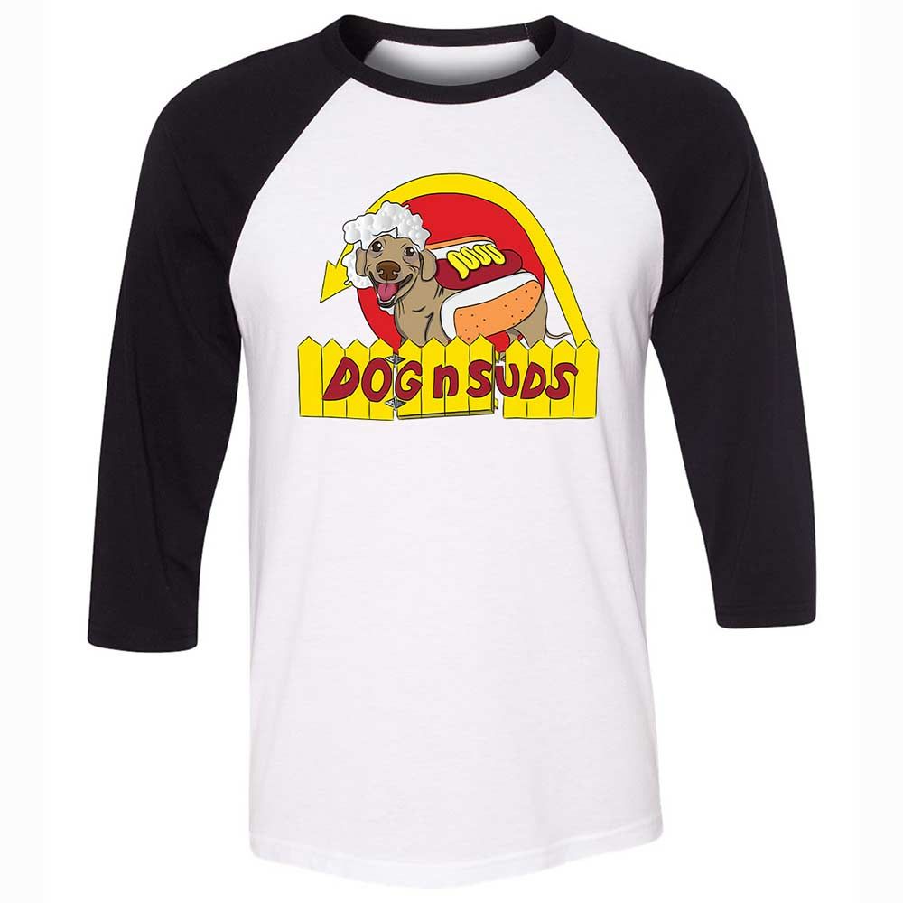 Dog n Suds Dachshund - White/Black - 1