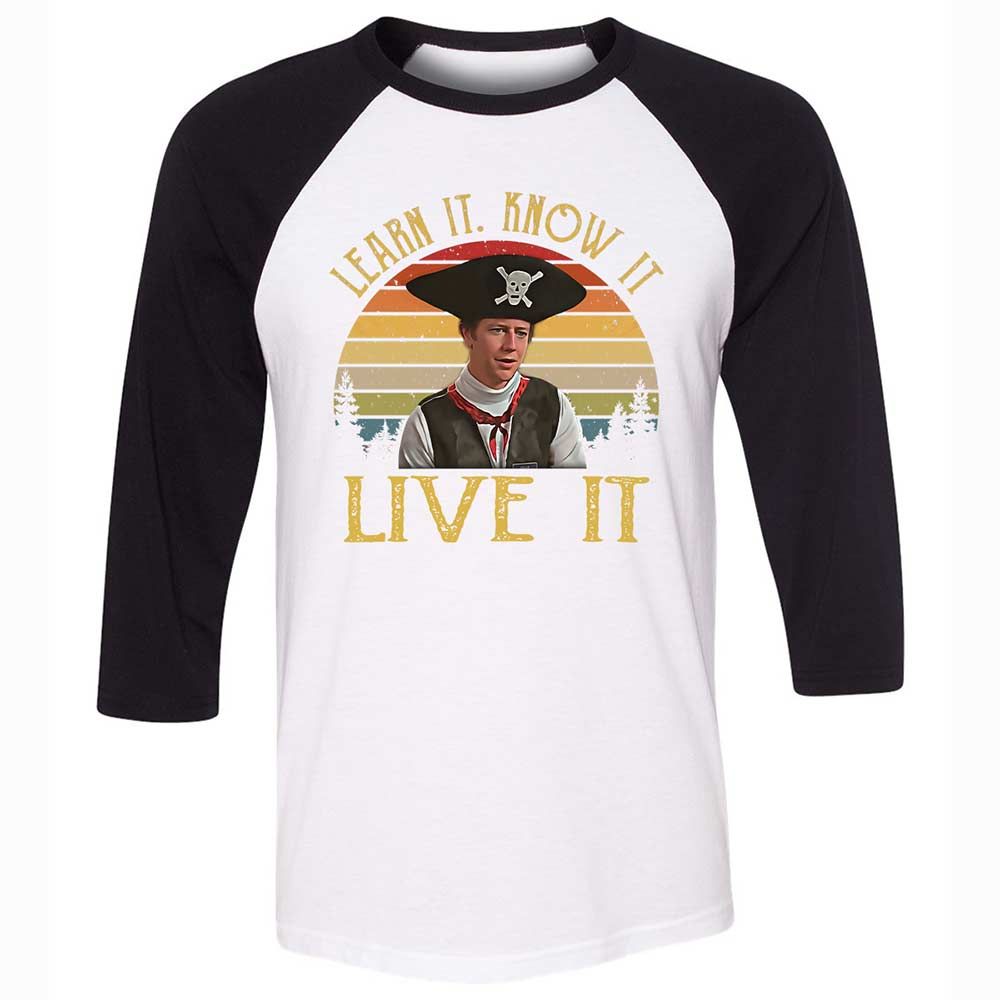 Unisex 3/4 Baseball Tee - SA92MQD9 - White/Black - 1