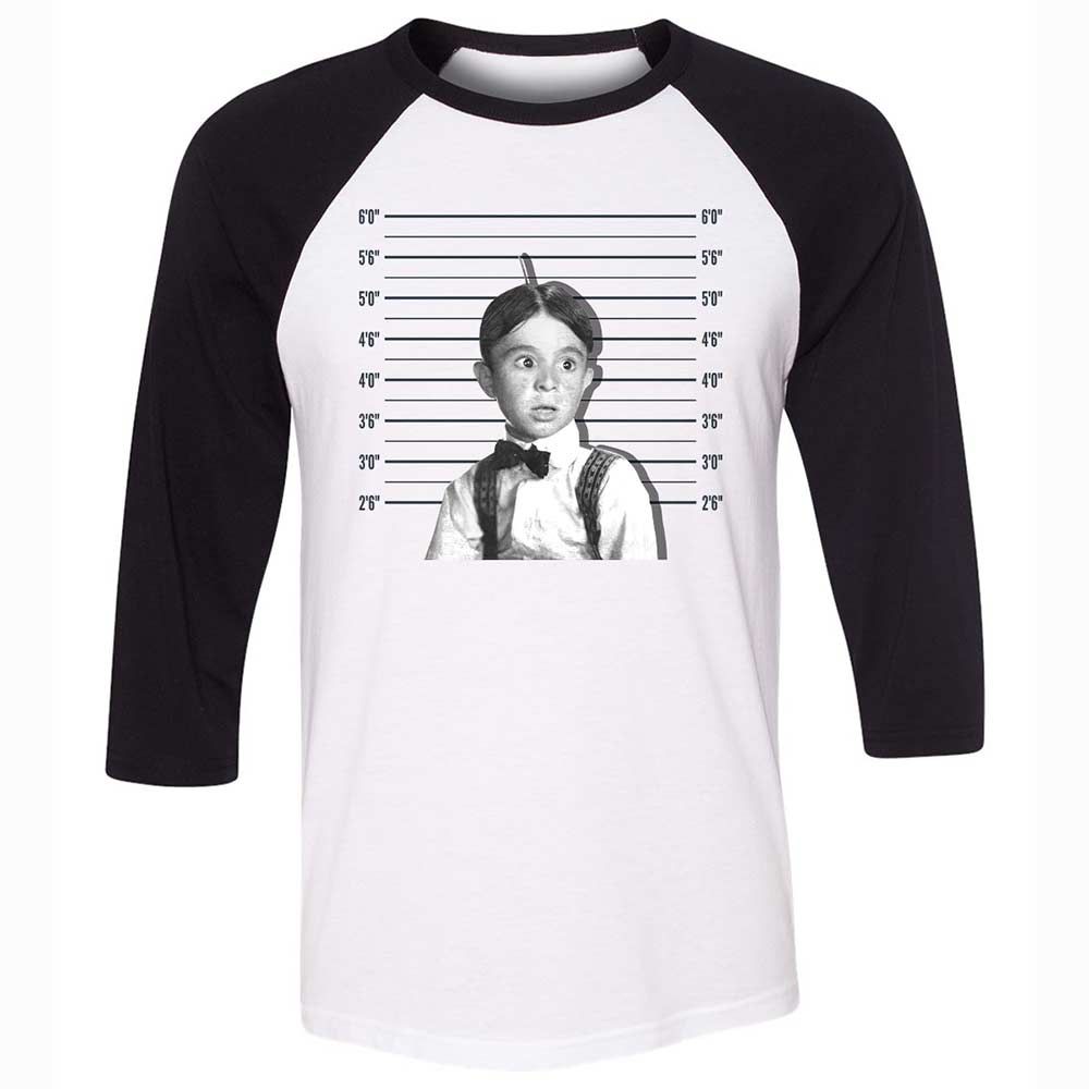 Unisex 3/4 Baseball Tee - HYU7W35M - White/Black - 1