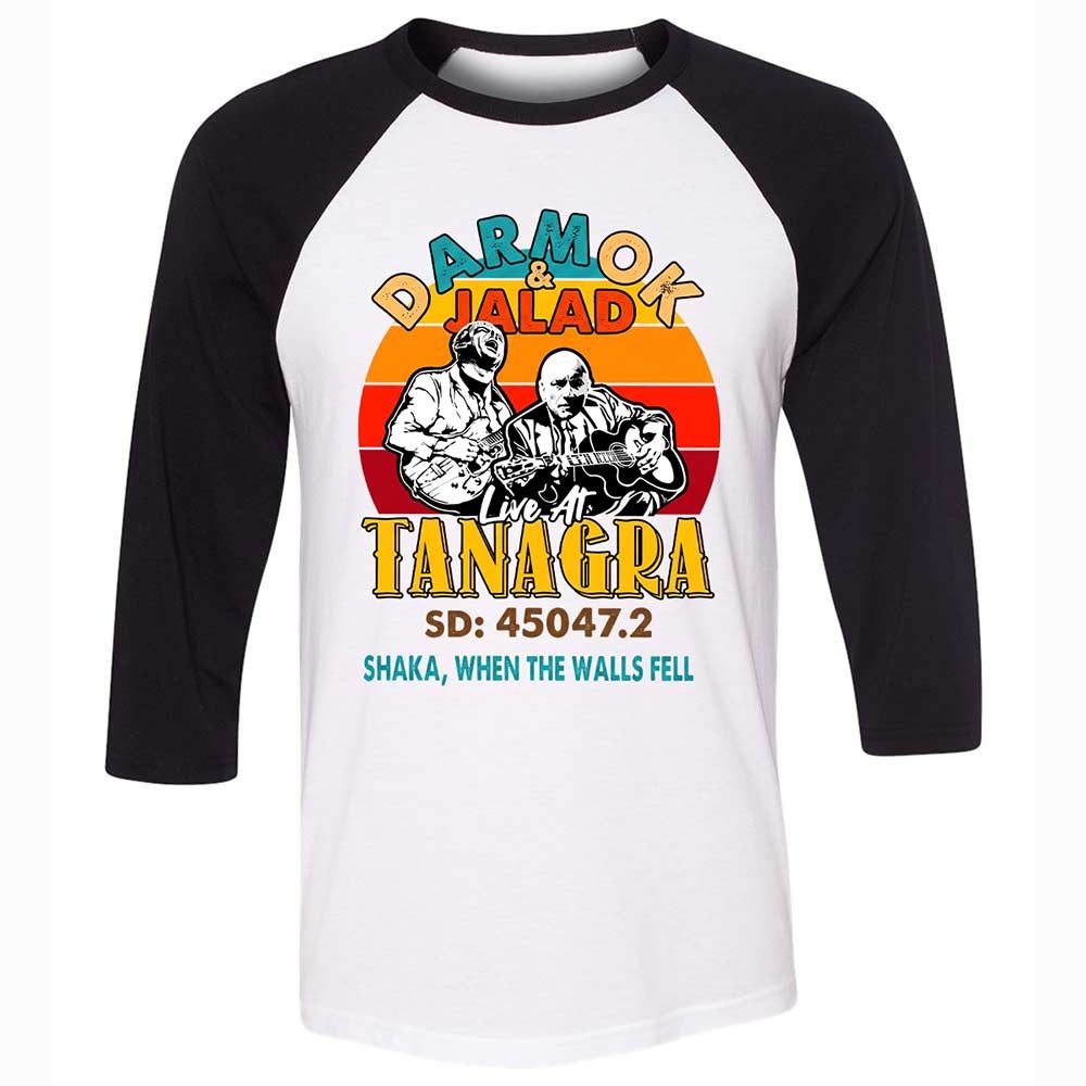Unisex 3/4 Baseball Tee - 265KY4NY - White/Black - 1