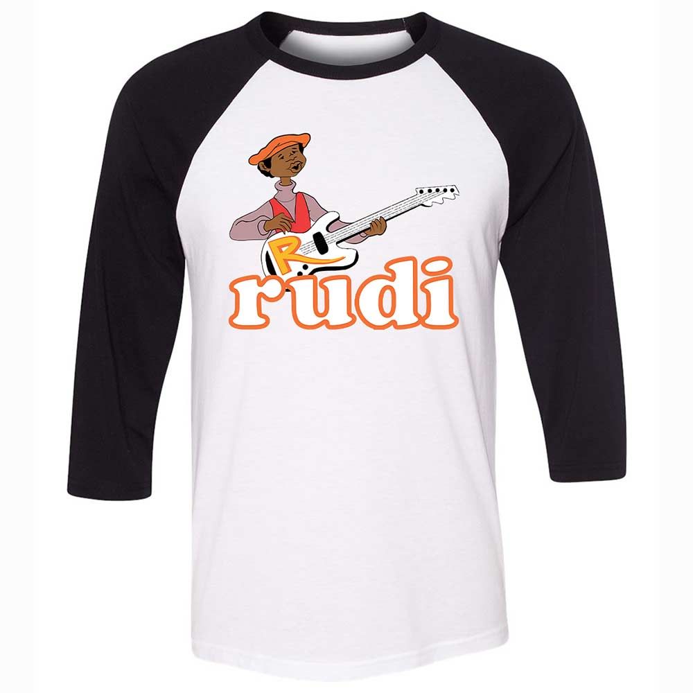Unisex 3/4 Baseball Tee - VBP5SVSS - White/Black - 1