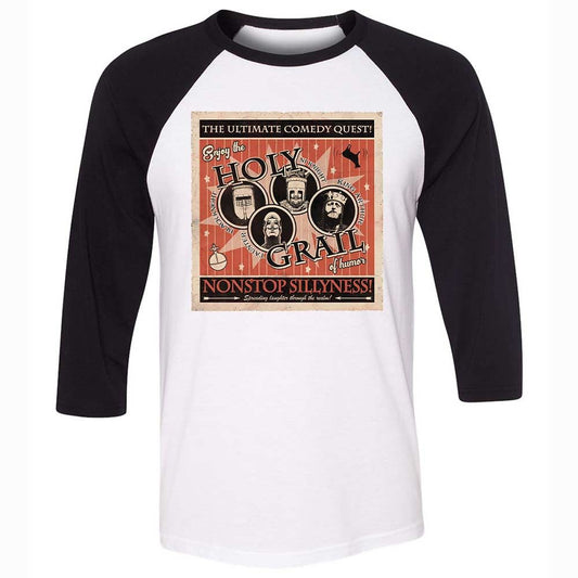 Unisex 3/4 Baseball Tee - TZJ1AZGH - White/Black - 1