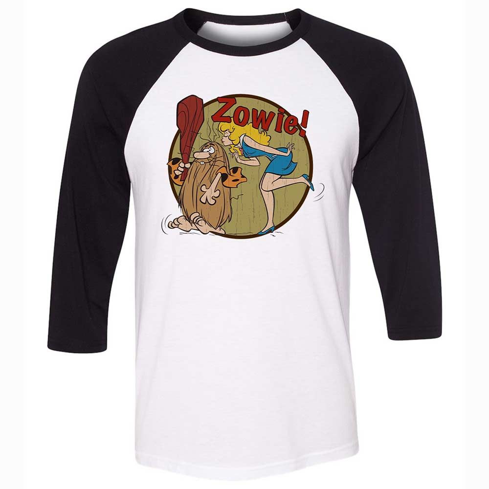 Unisex 3/4 Baseball Tee - KZCTSA4S - White/Black - 1