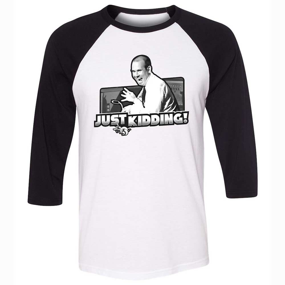 Unisex 3/4 Baseball Tee - WBJSX8QG - White/Black - 1