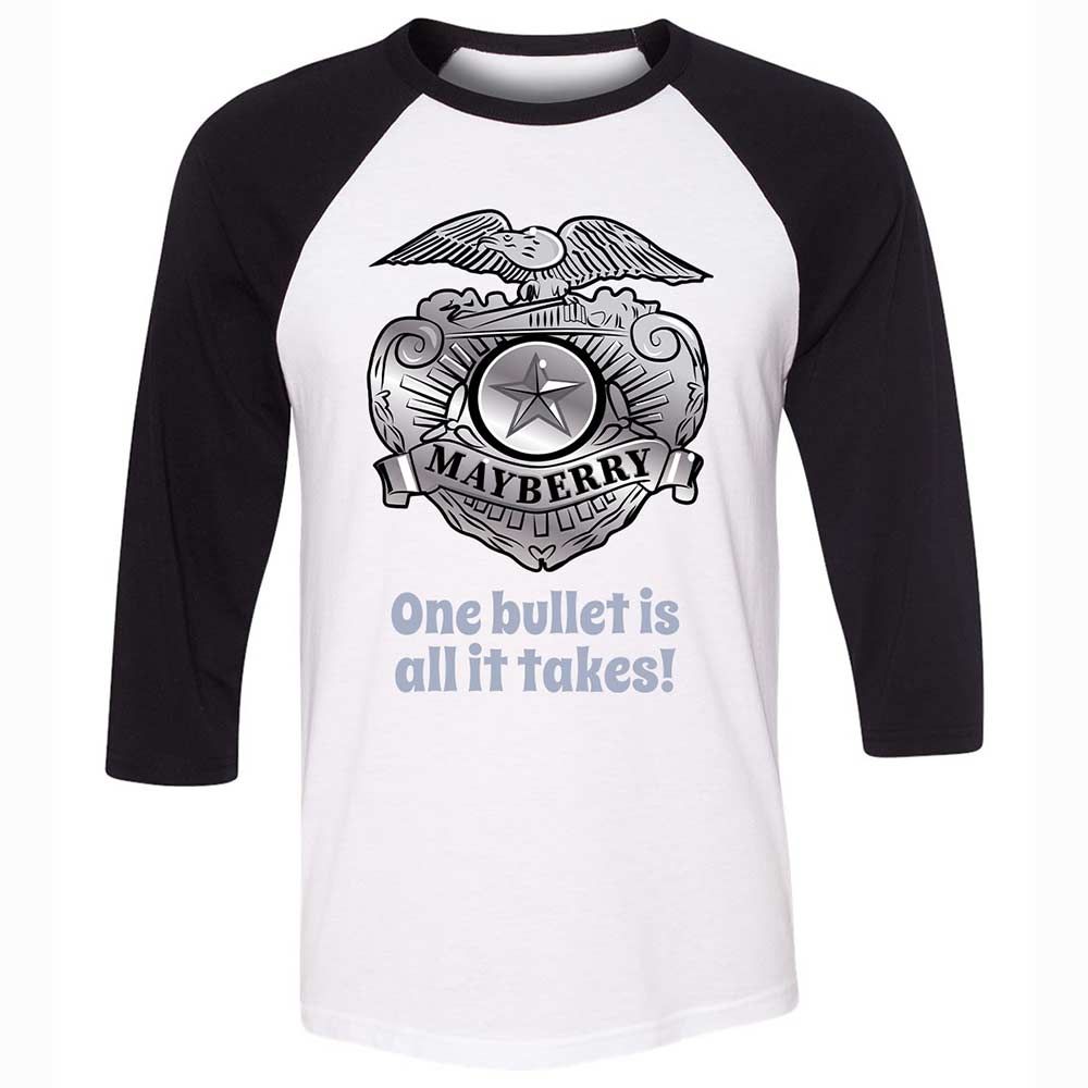 Unisex 3/4 Baseball Tee - 5TZJB6SZ - White/Black - 1